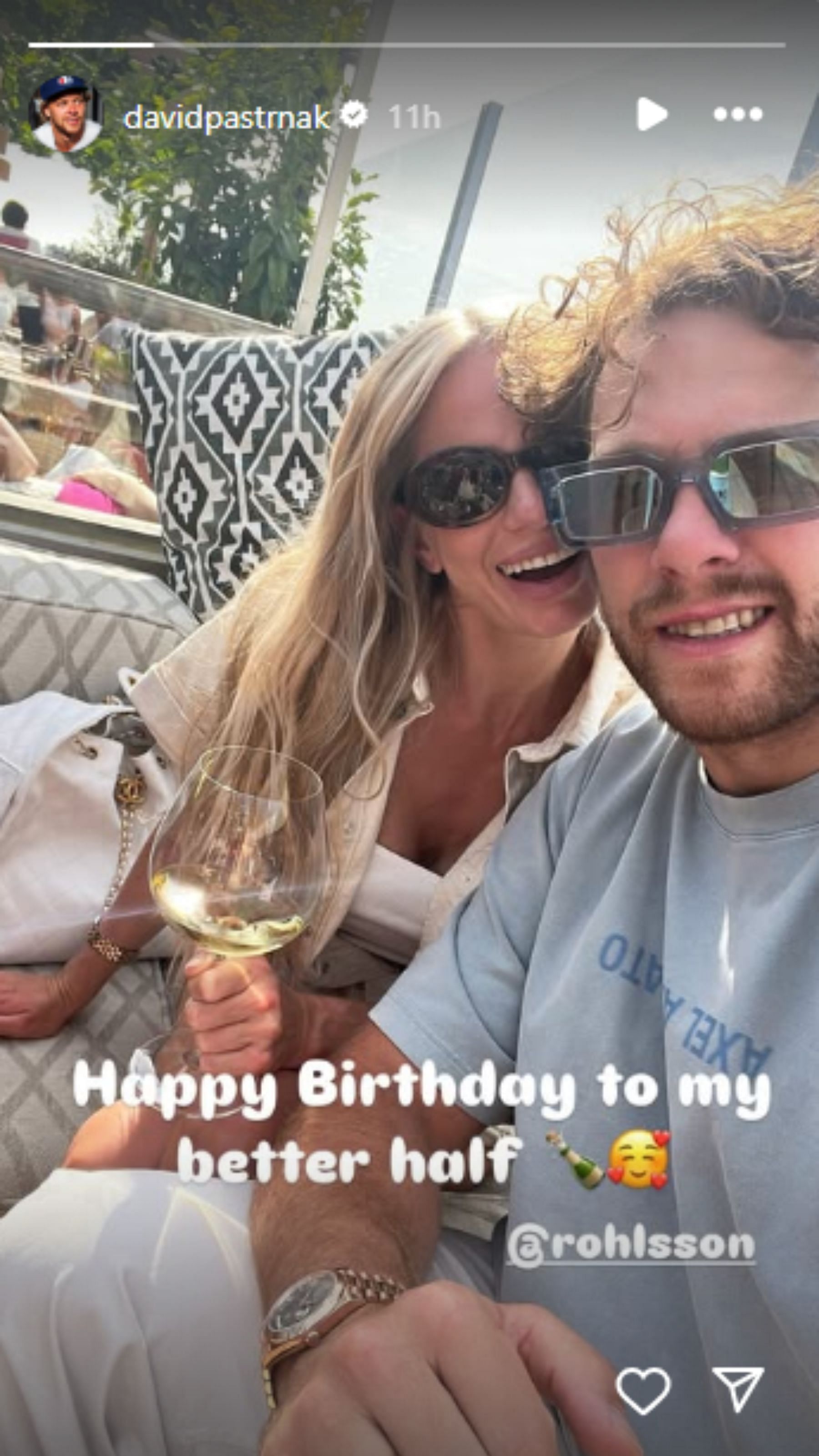 via Instagram /@davidpastrnak